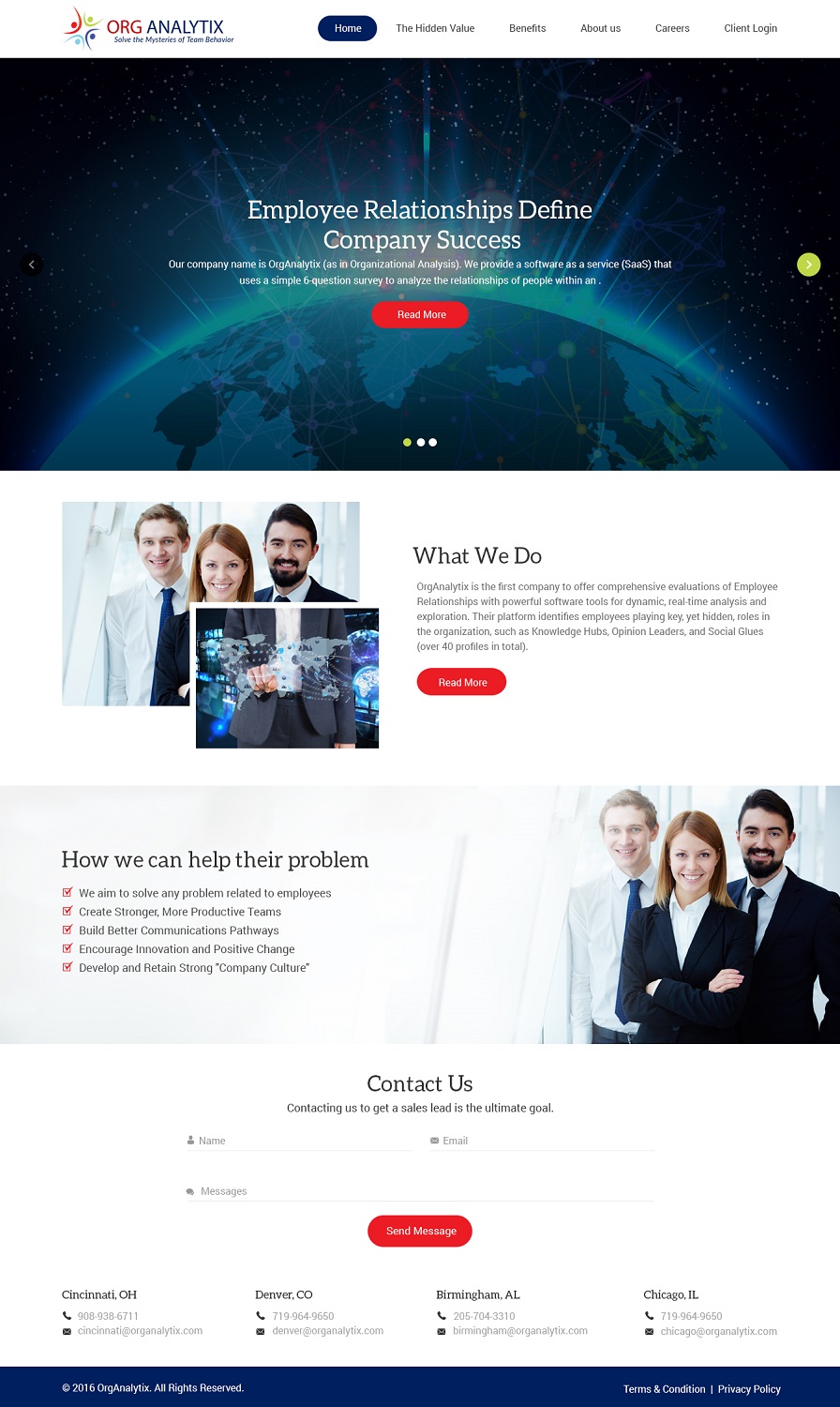 Web Design by zxsolutions for OrgAnalytix | Design #12667968