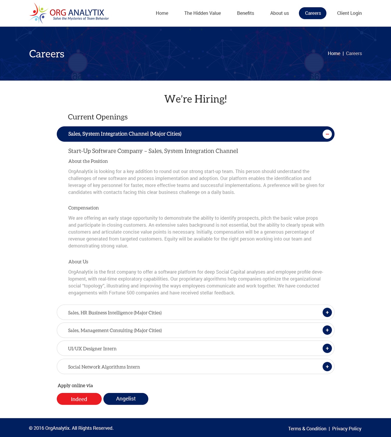 Web Design par zxsolutions pour OrgAnalytix | Design #12692204