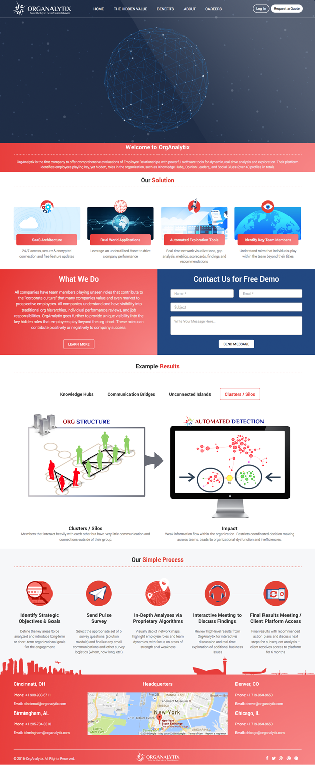 Web Design by cCopilot for OrgAnalytix | Design #12635411
