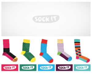 Logo Design by Bittersweet for Sock it | Design: #12389199