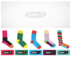Logo Design by Bittersweet for Sock it | Design: #12389200