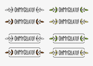 OhMyGelato!-  Premium, Hand Crafted, Delicious | Design Emballage par Tegridy Studio