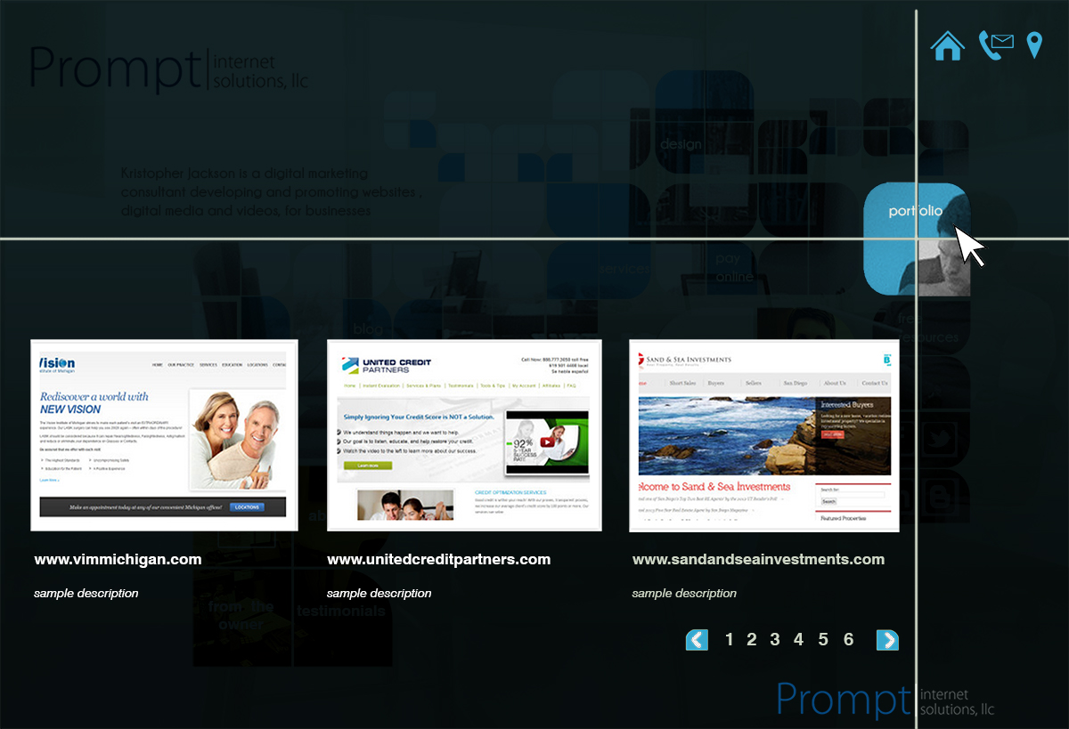 Web Design by Anuja Kanani for Prompt Internet Solutions, LLC | Design #2440055