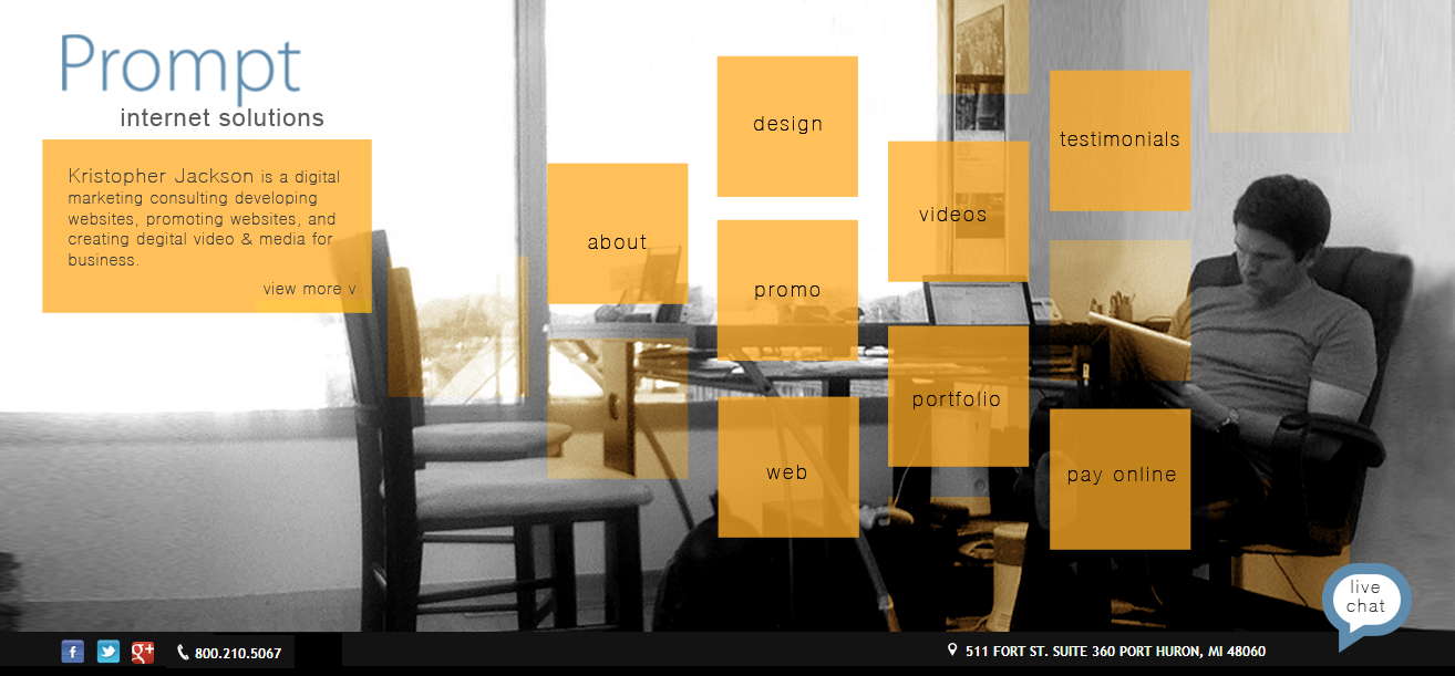 Web Design by designer for Prompt Internet Solutions, LLC | Design #2413232