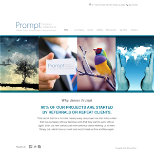 Web Design by Phuong Anh for Prompt Internet Solutions, LLC | Design: #2553099