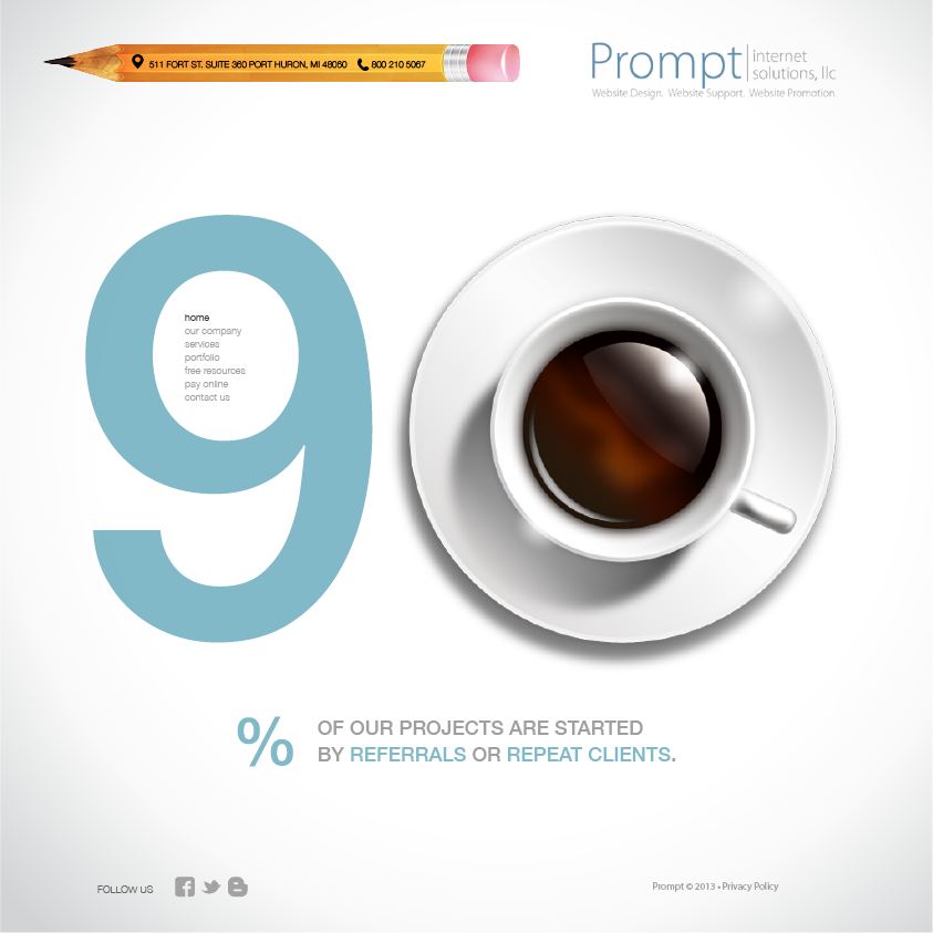 Web Design by Phuong Anh for Prompt Internet Solutions, LLC | Design #2553103