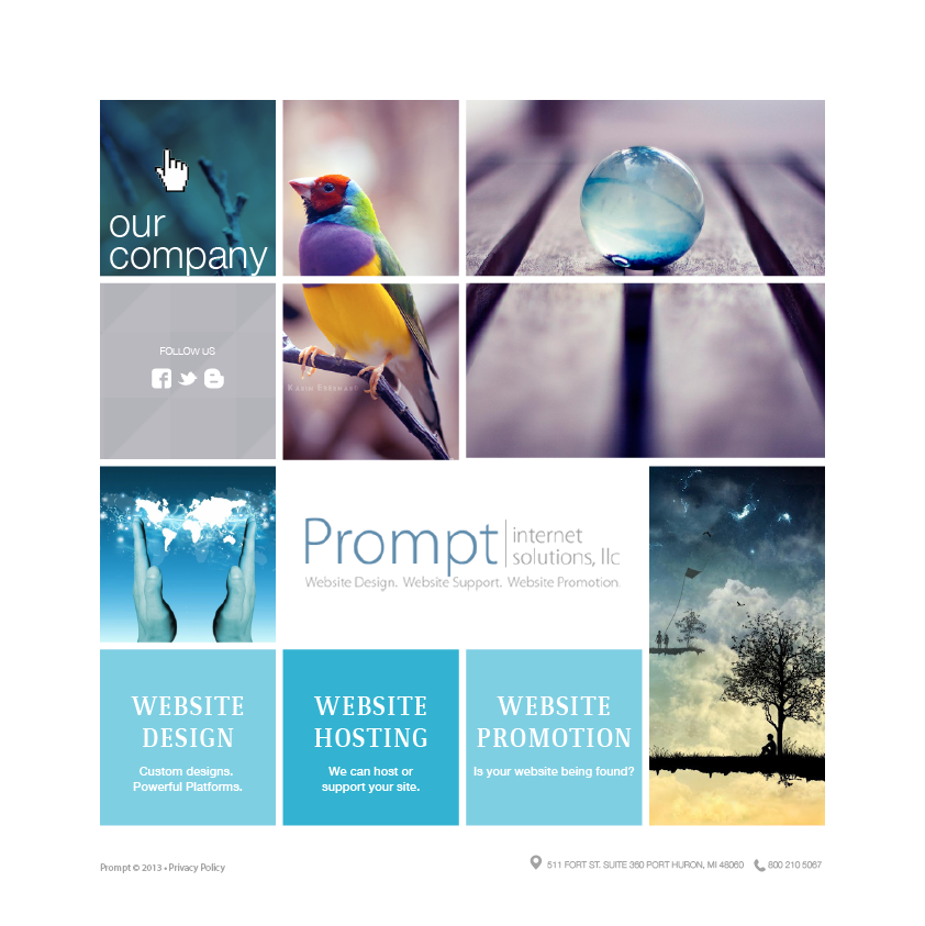 Web Design by Phuong Anh for Prompt Internet Solutions, LLC | Design #2554417