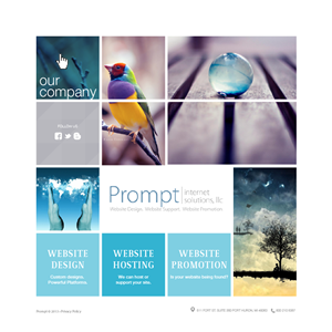 Web Design by Phuong Anh for Prompt Internet Solutions, LLC | Design: #2554417