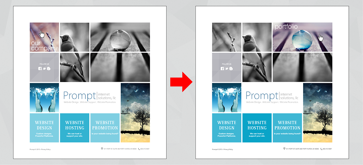 Web Design by Phuong Anh for Prompt Internet Solutions, LLC | Design #2554476
