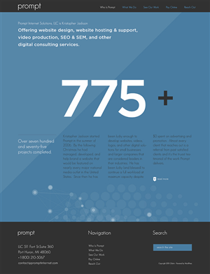 Web Design by Phuong Anh for Prompt Internet Solutions, LLC | Design: #2618242
