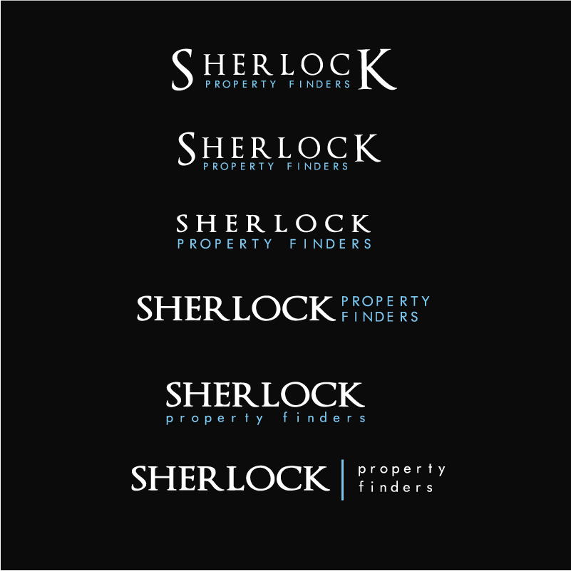 Logo Design by Stephanie Soon for Sherlock Property Finders | Design #32285
