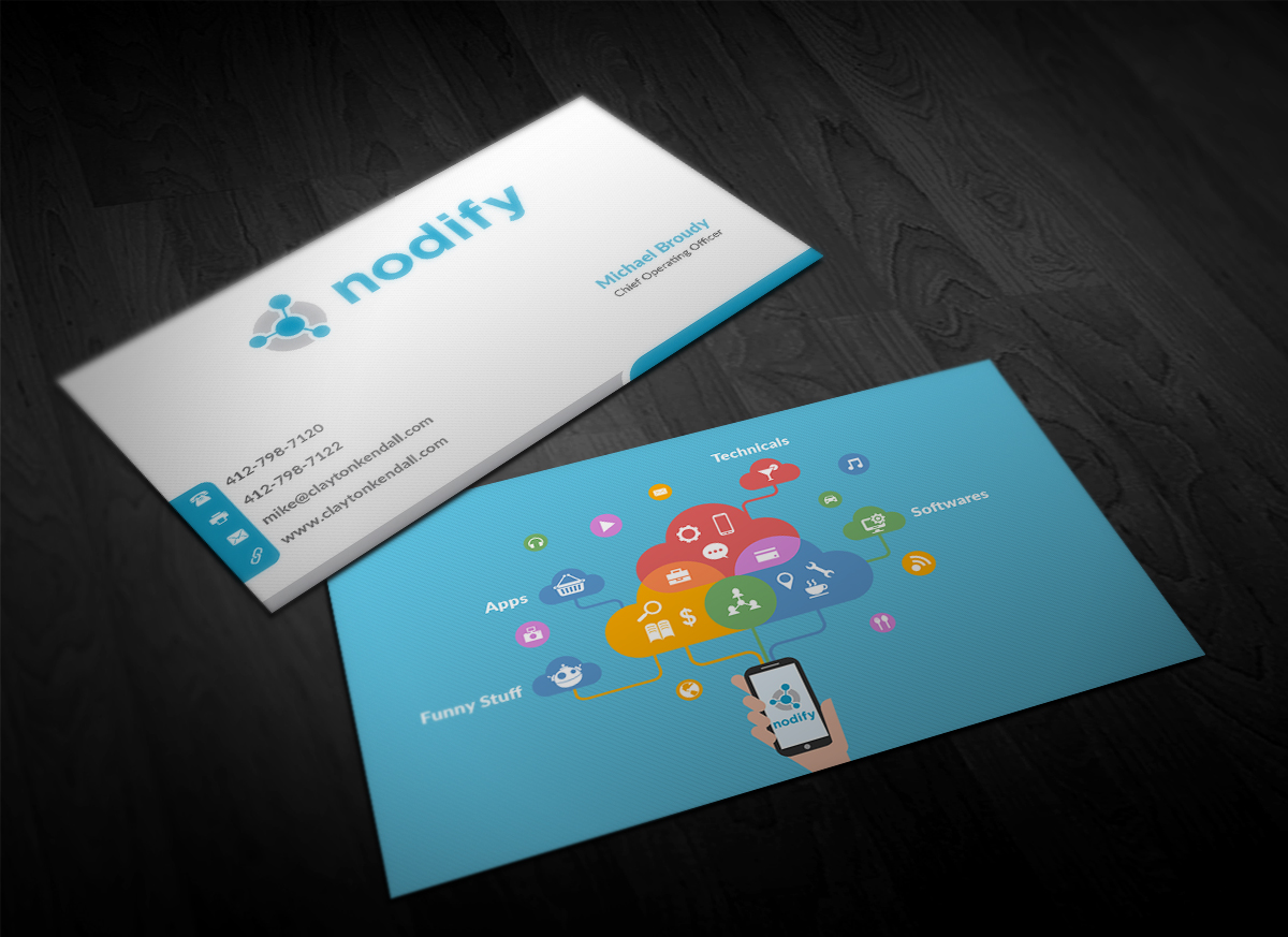 Business Card Design by Pointless Pixels India for nodify e.U. | Design #12357819