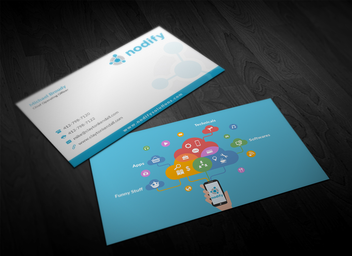 Visitenkarten-Design von Pointless Pixels India für nodify e.U. | Design #12357821