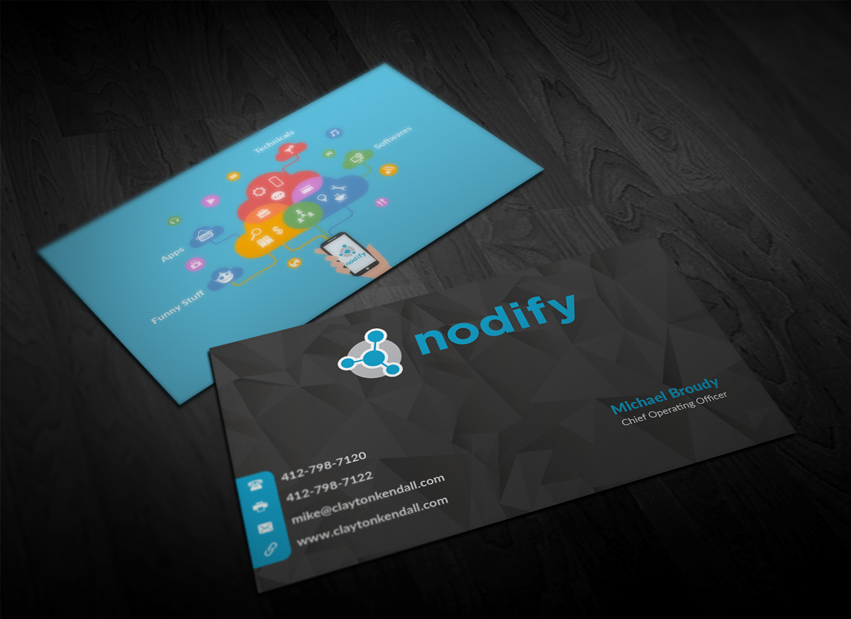 Business Card Design by Pointless Pixels India for nodify e.U. | Design #12371157