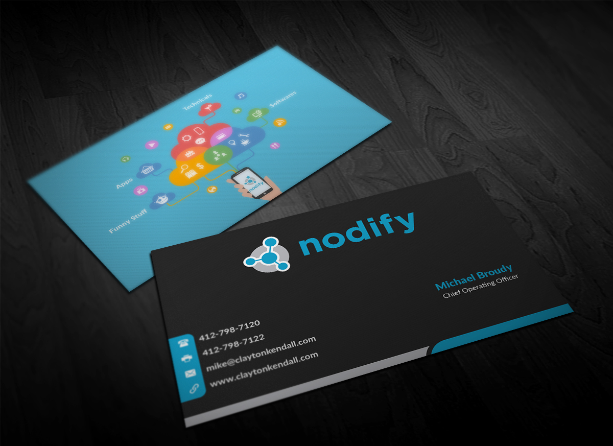 Business Card Design by Pointless Pixels India for nodify e.U. | Design #12371158