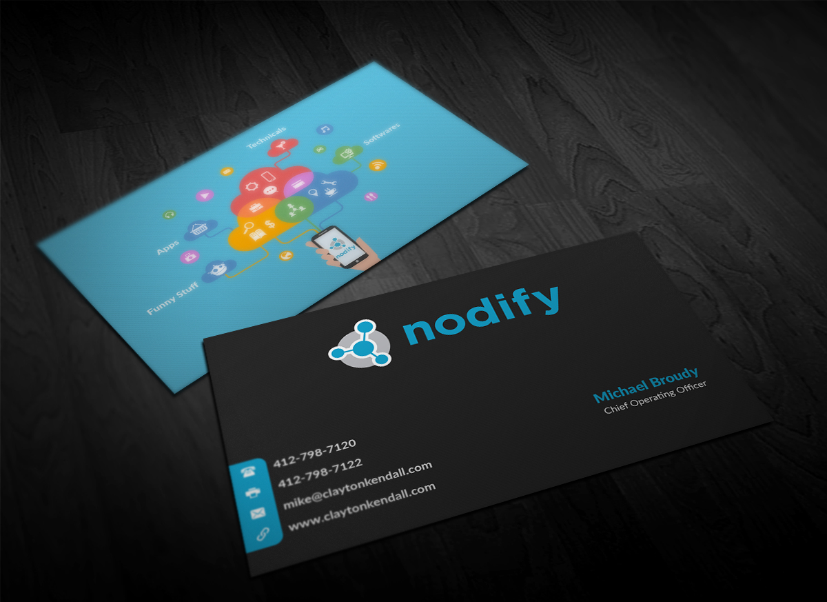 Visitenkarten-Design von Pointless Pixels India für nodify e.U. | Design #12371159