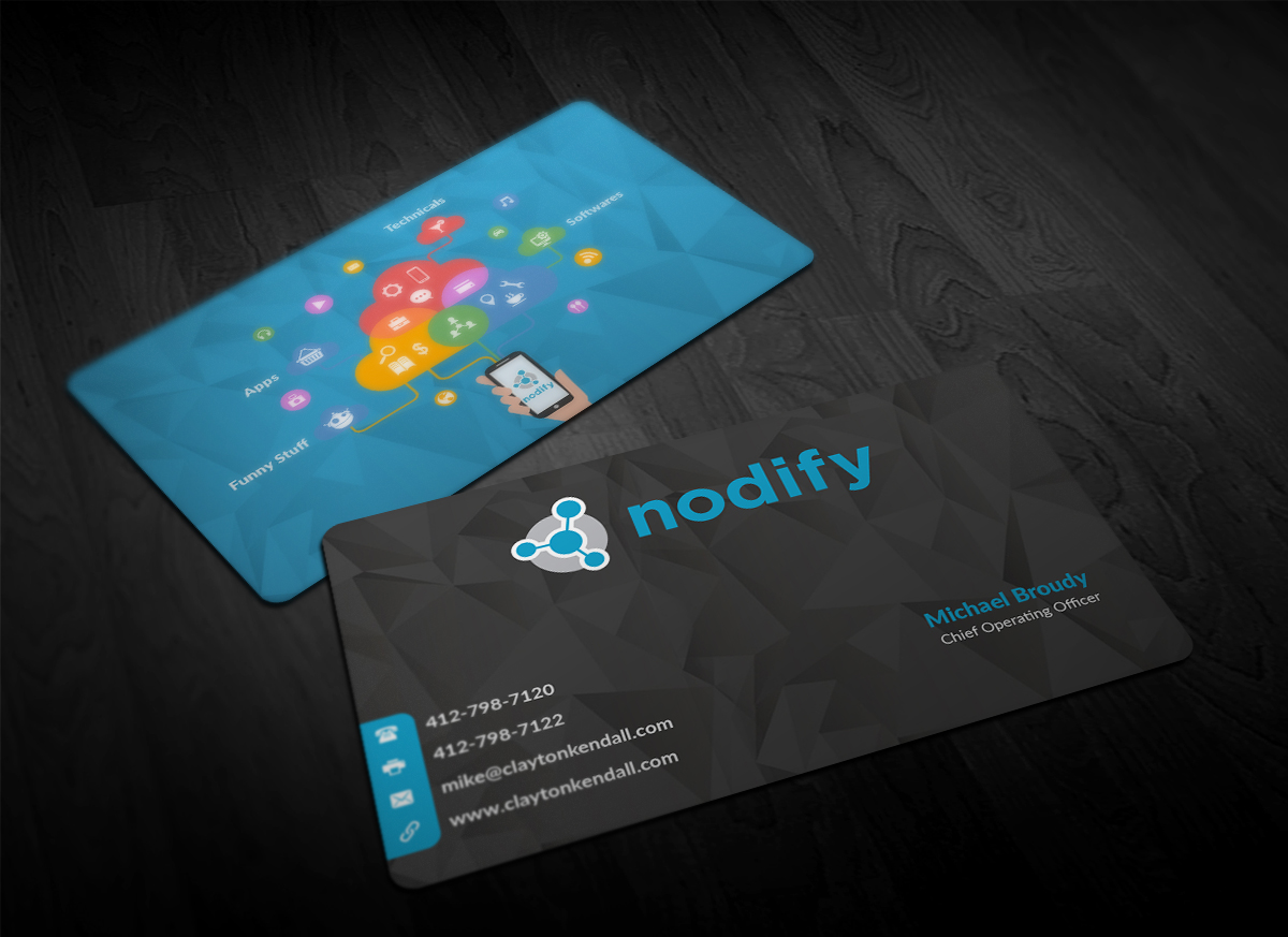 Visitenkarten-Design von Pointless Pixels India für nodify e.U. | Design #12371182