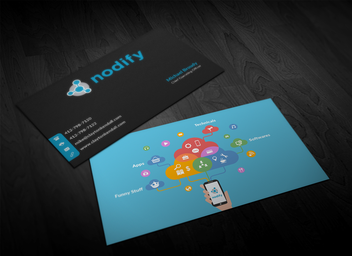 Business Card Design by Pointless Pixels India for nodify e.U. | Design #12371276