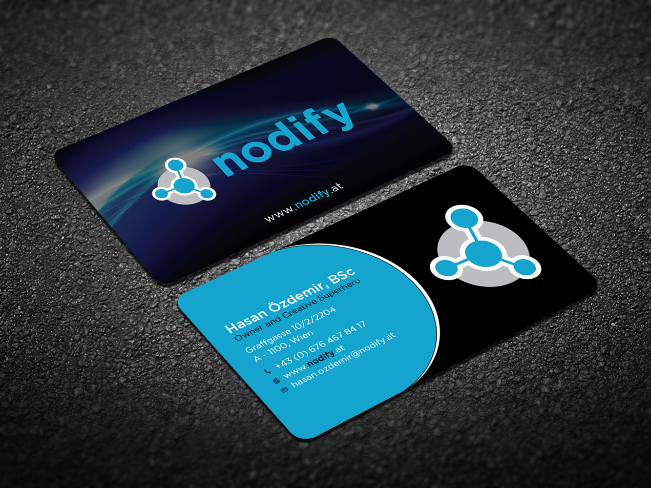 Business Card Design by Verified artistry (Design garden) for nodify e.U. | Design #12369505