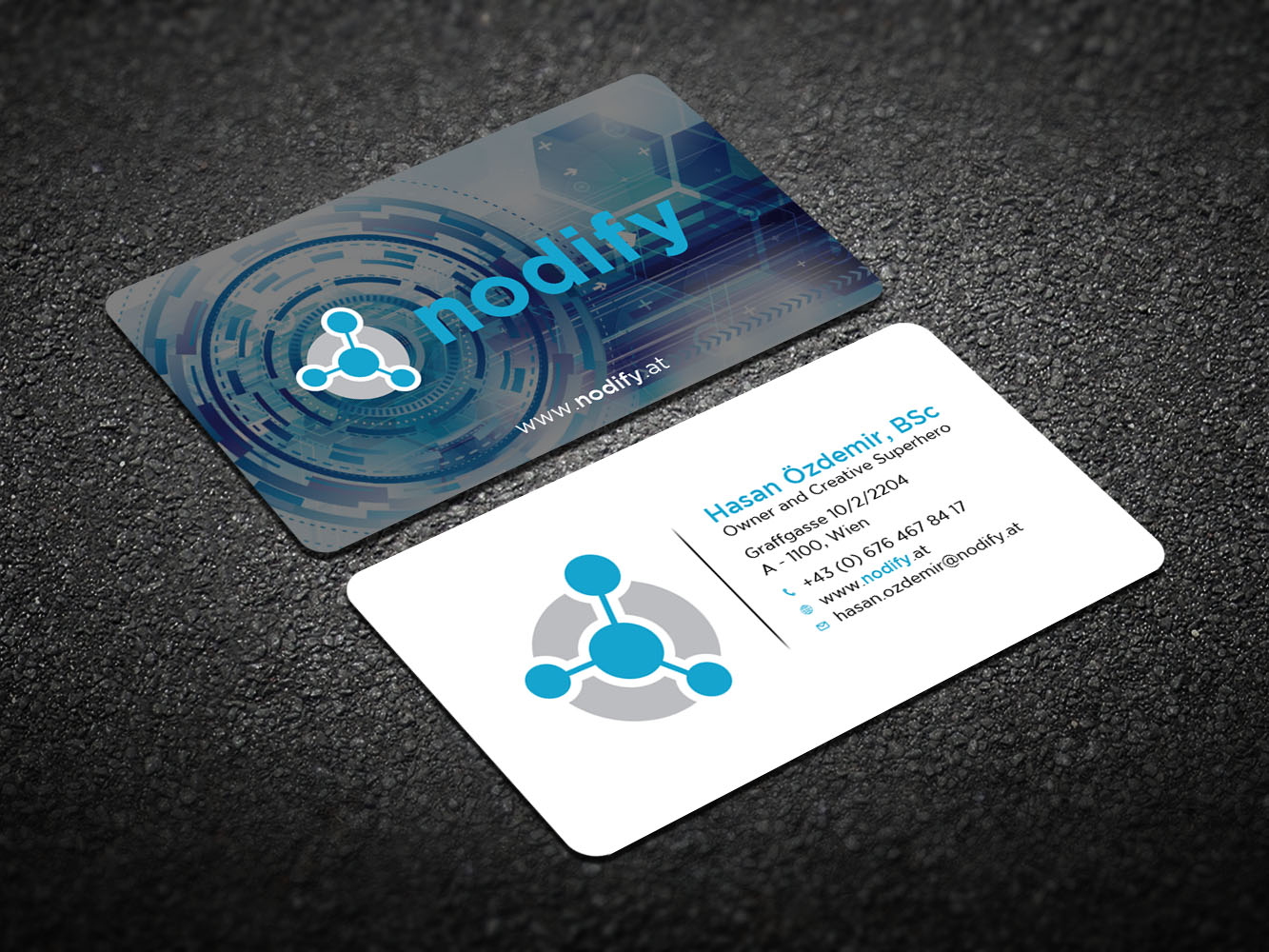 Business Card Design by Verified artistry (Design garden) for nodify e.U. | Design #12369506