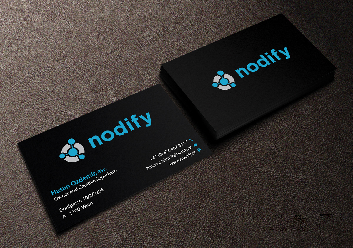 Business Card Design by Creations Box 2015 for nodify e.U. | Design #12366024
