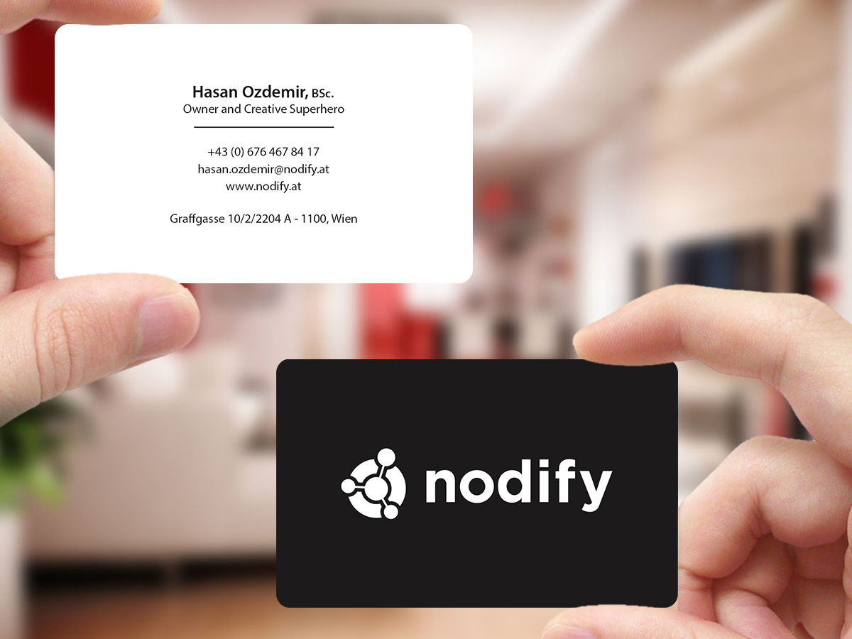 Business Card Design by Creations Box 2015 for nodify e.U. | Design #12366033