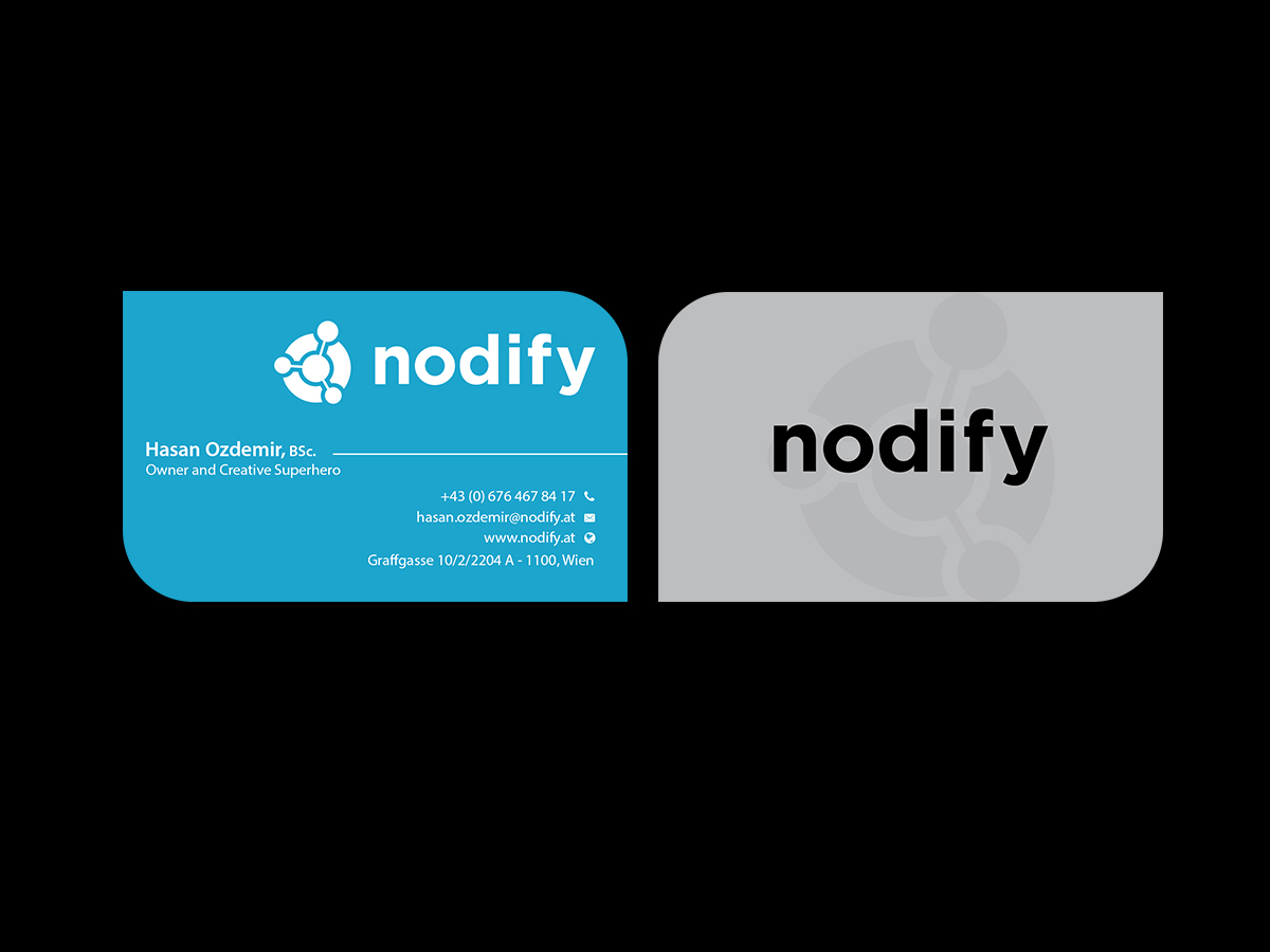 Business Card Design by Creations Box 2015 for nodify e.U. | Design #12366034