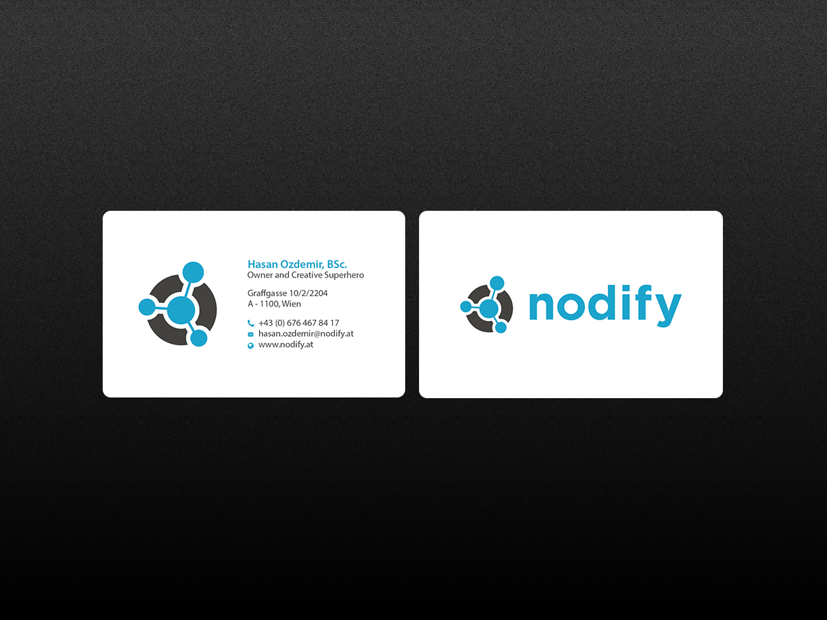 Business Card Design by Creations Box 2015 for nodify e.U. | Design #12366039