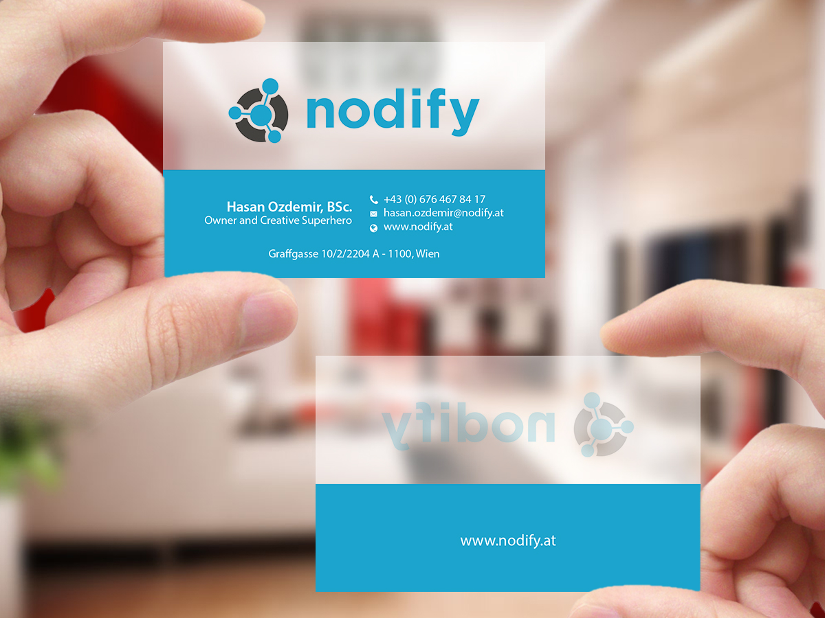 Business Card Design by Creations Box 2015 for nodify e.U. | Design #12366042