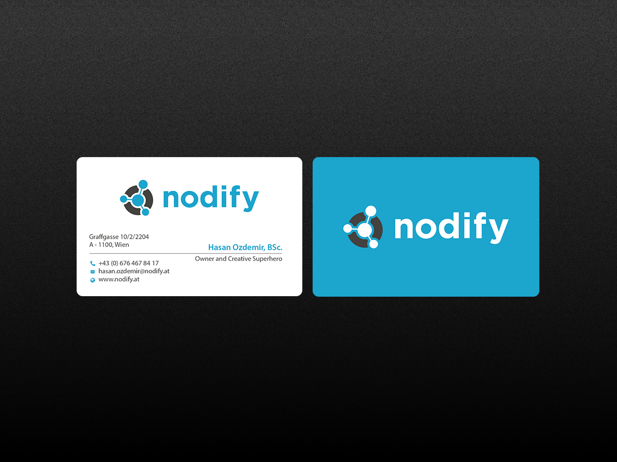Business Card Design by Creations Box 2015 for nodify e.U. | Design #12366043