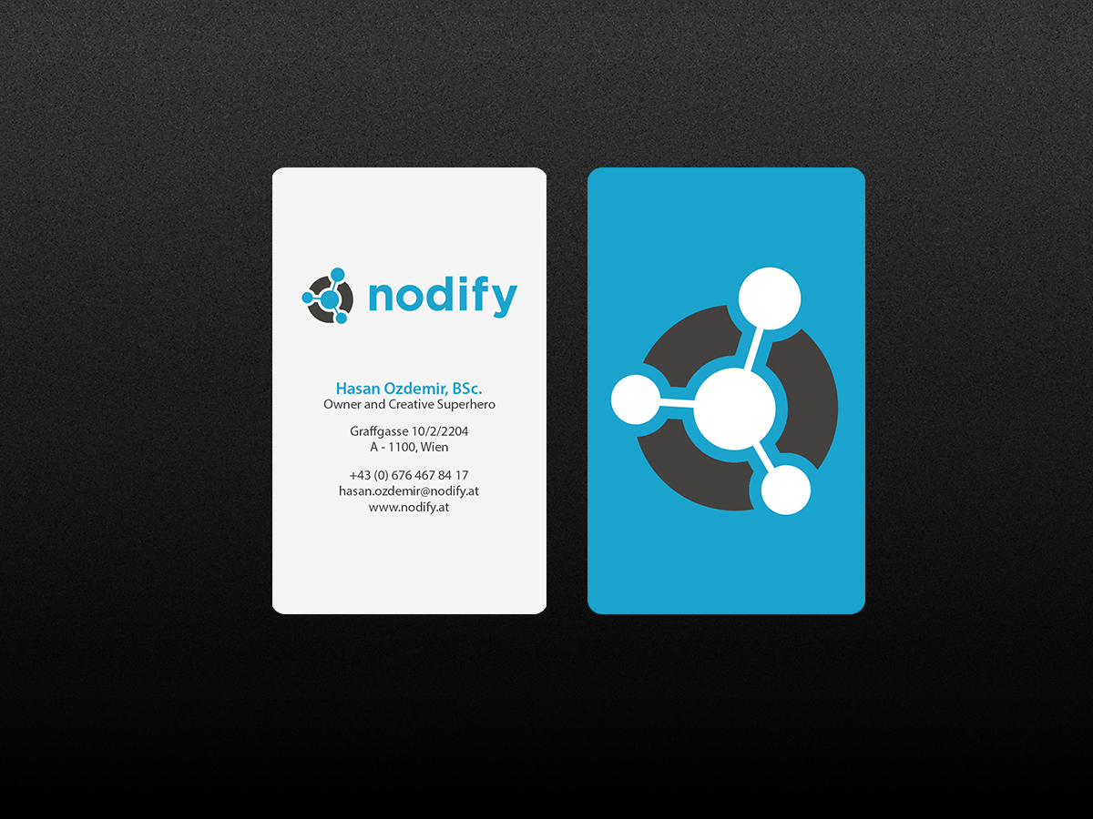 Diseño de Tarjeta de Presentación por Creations Box 2015 para nodify e.U. | Diseño #12366045