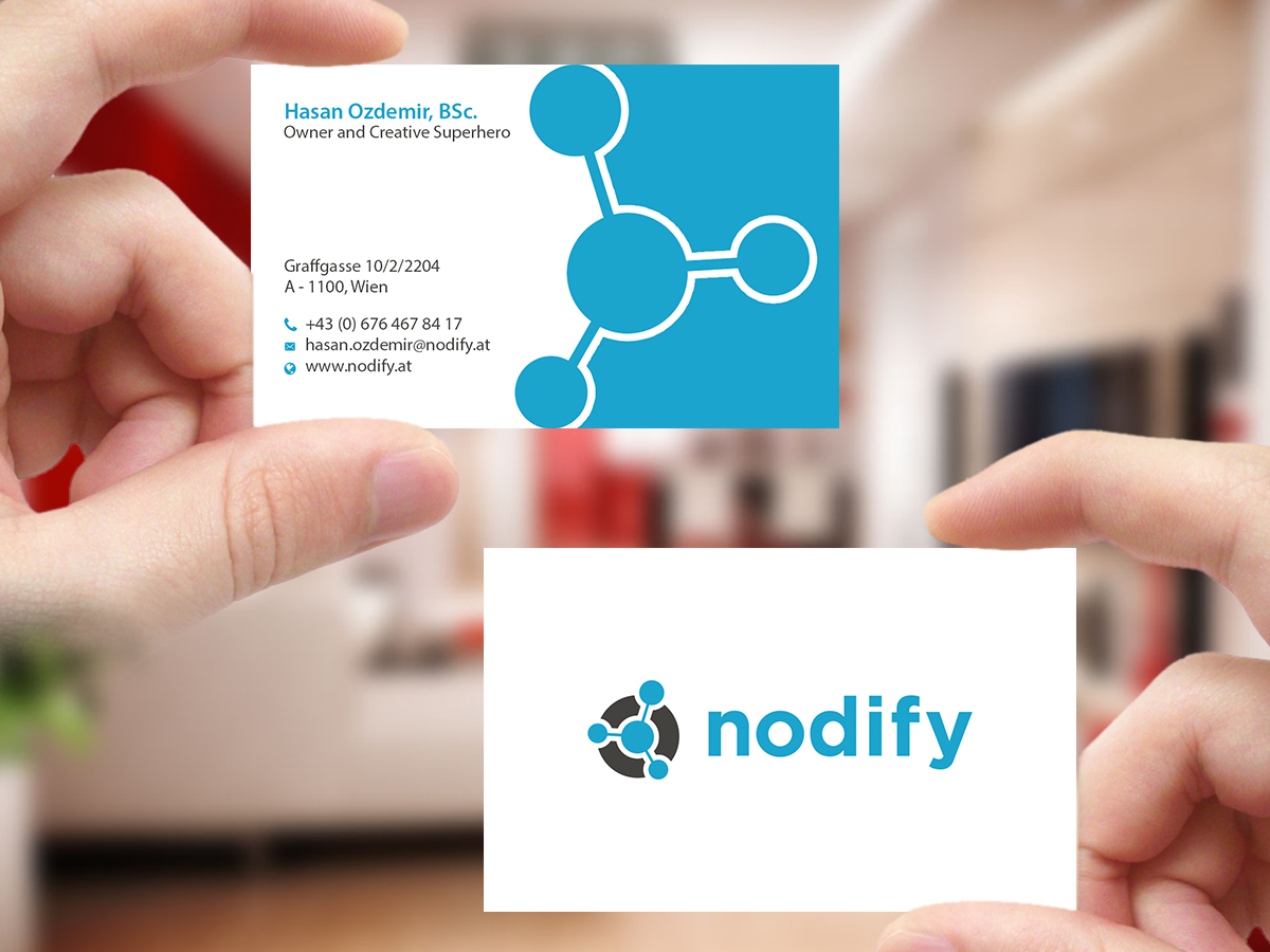 Business Card Design by Creations Box 2015 for nodify e.U. | Design #12366154