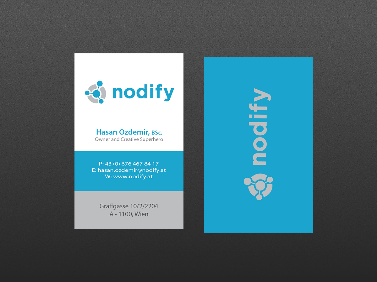 Business Card Design by Creations Box 2015 for nodify e.U. | Design #12366157