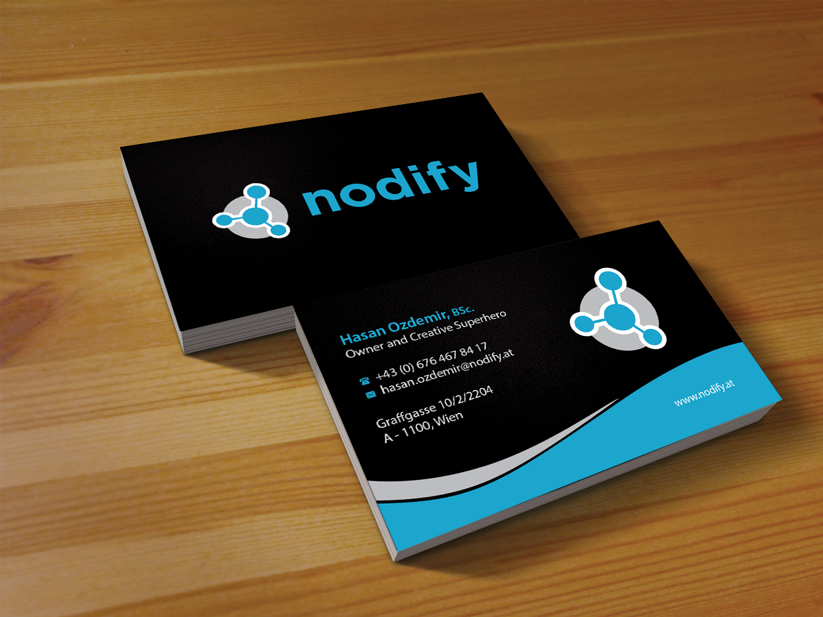 Business Card Design by Creations Box 2015 for nodify e.U. | Design #12366412