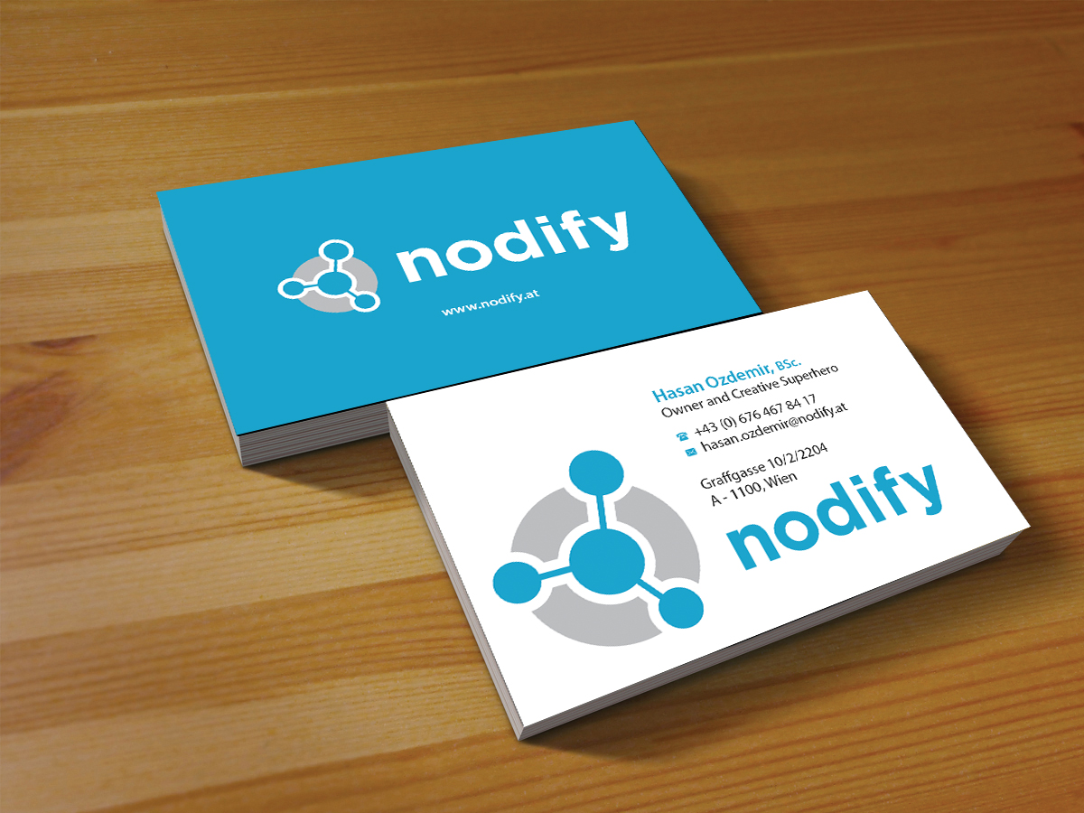 Business Card Design by Creations Box 2015 for nodify e.U. | Design #12366415