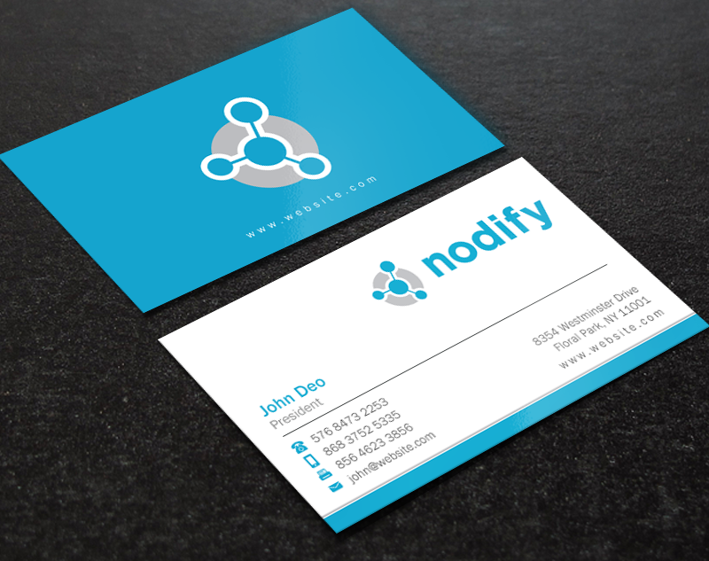 Business Card Design by Brand aid for nodify e.U. | Design #12364361