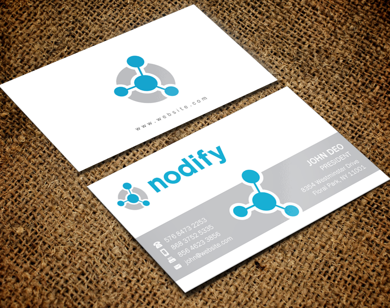 Business Card Design by Brand aid for nodify e.U. | Design #12364380