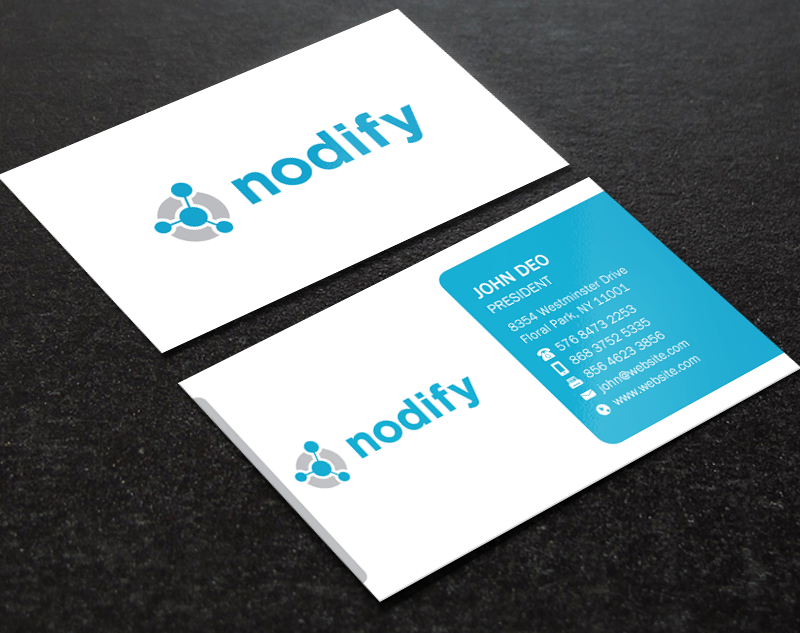 Business Card Design by Brand aid for nodify e.U. | Design #12365340