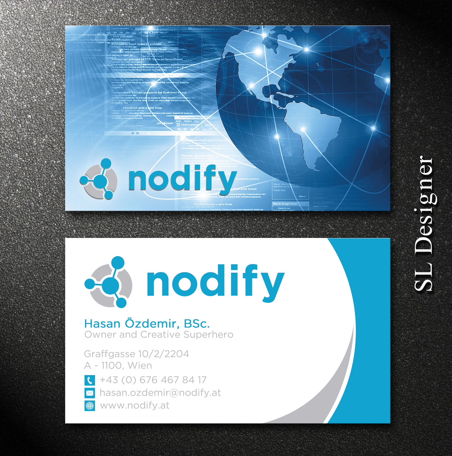 Design de Carte de Visite par SL Designer pour nodify e.U. | Design #12355911