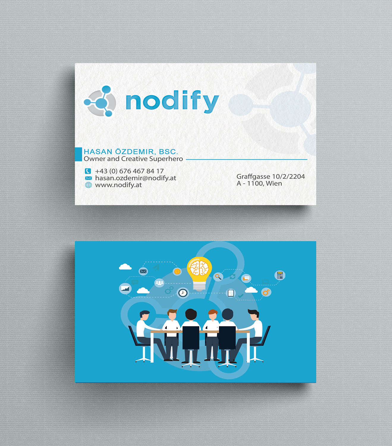 Business Card Design by Designs 2019 for nodify e.U. | Design #12364137