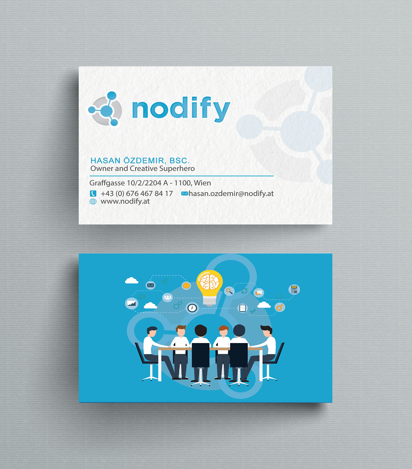 Visitenkarten-Design von Designs 2019 für nodify e.U. | Design #12364139