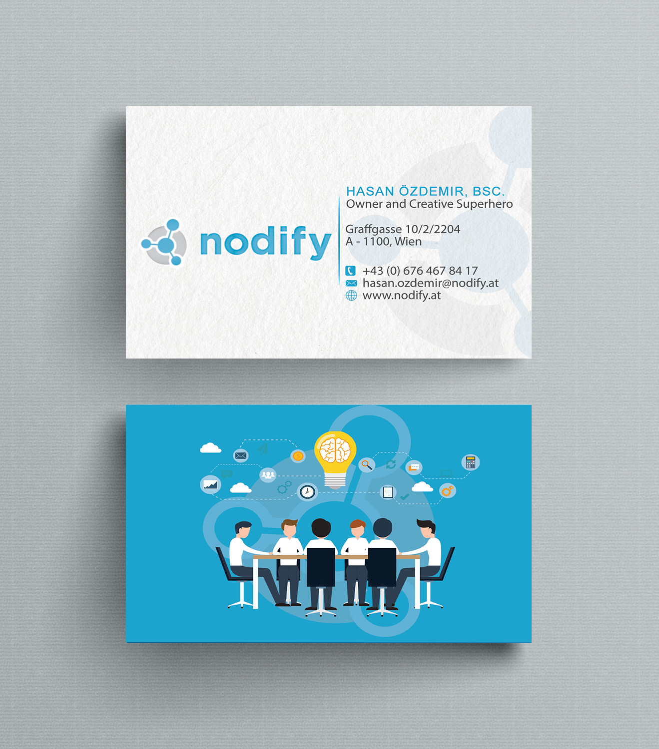 Visitenkarten-Design von Designs 2019 für nodify e.U. | Design #12364140