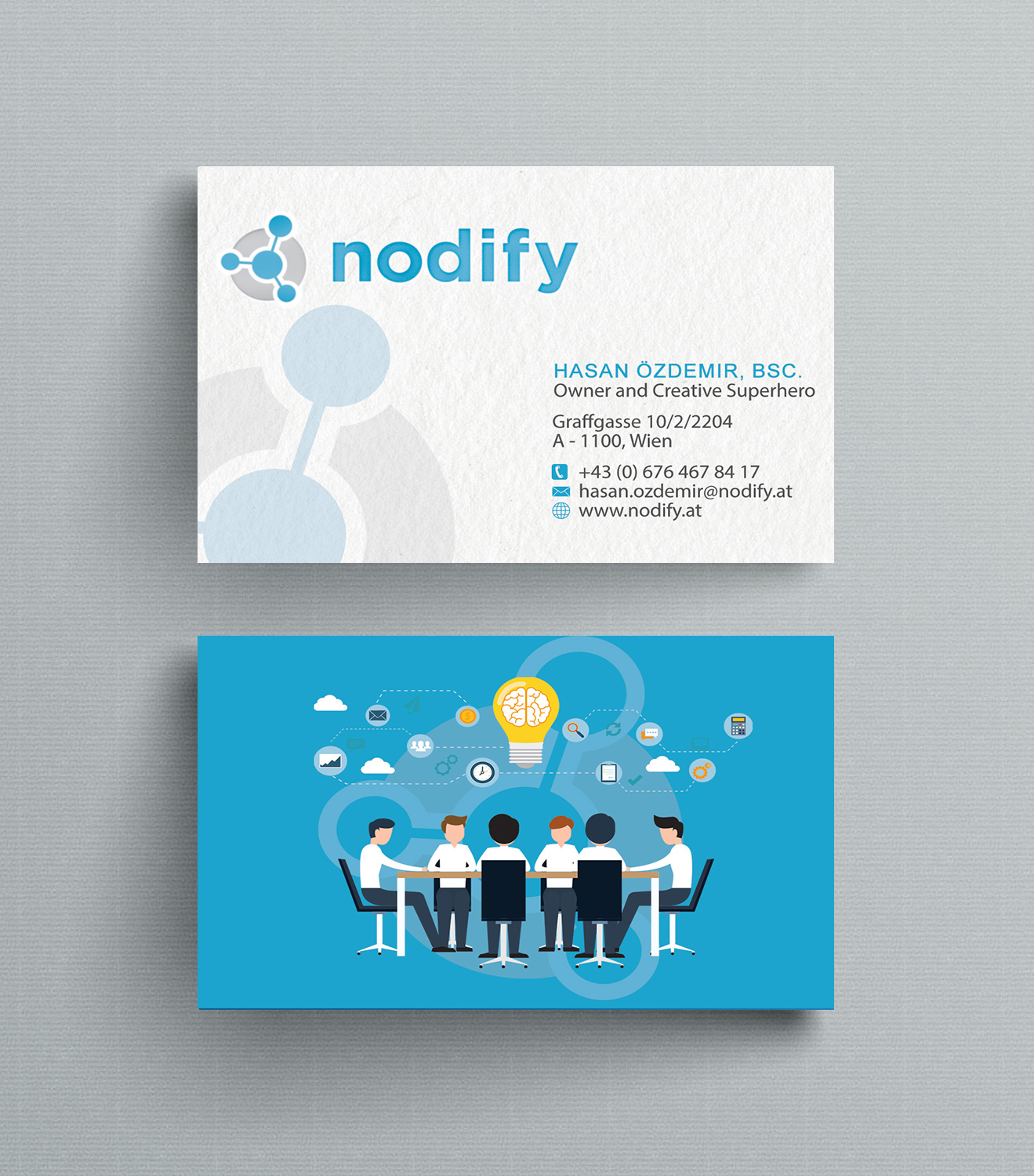 Visitenkarten-Design von Designs 2019 für nodify e.U. | Design #12364142