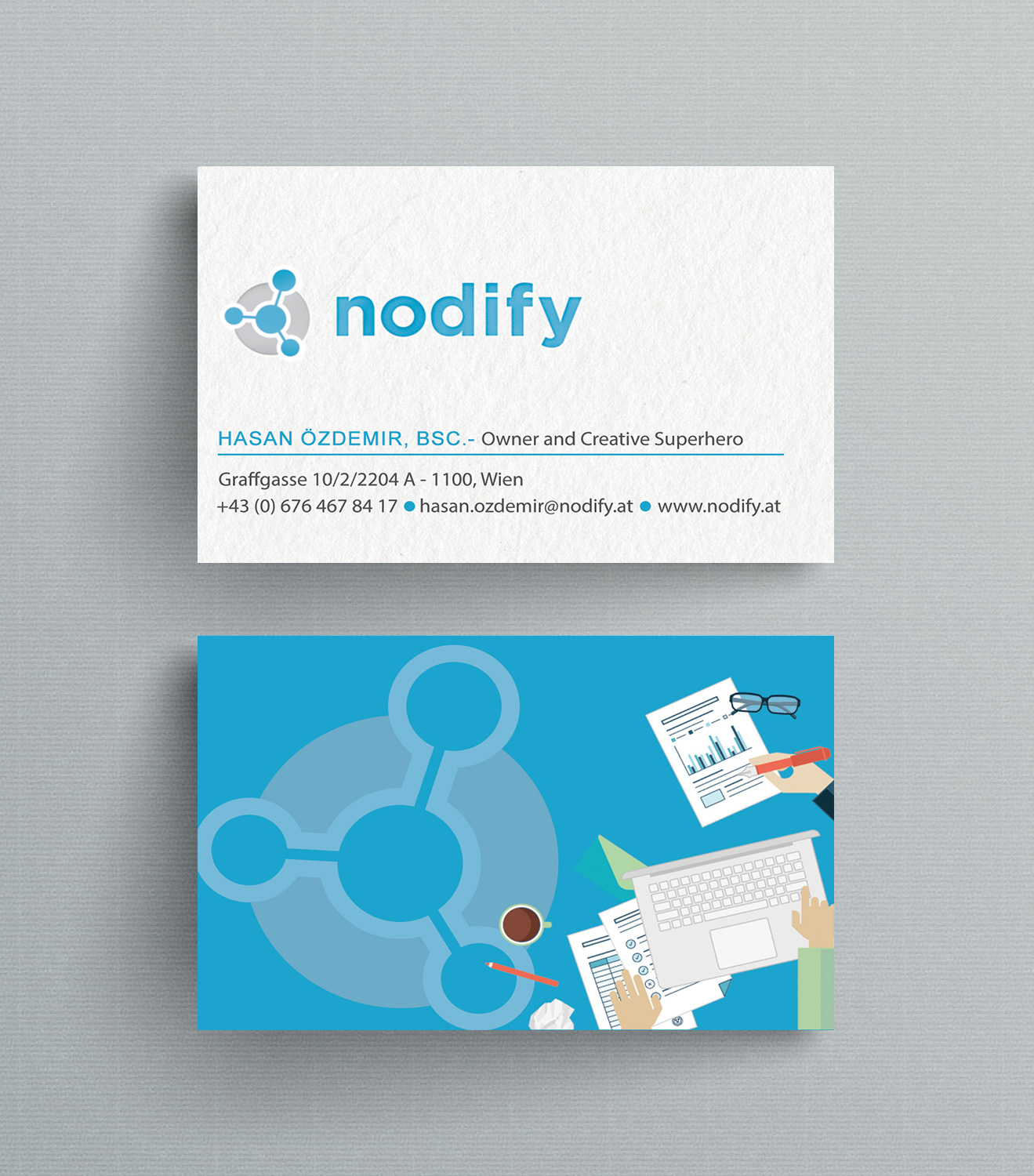 Business Card Design by Designs 2019 for nodify e.U. | Design #12364294