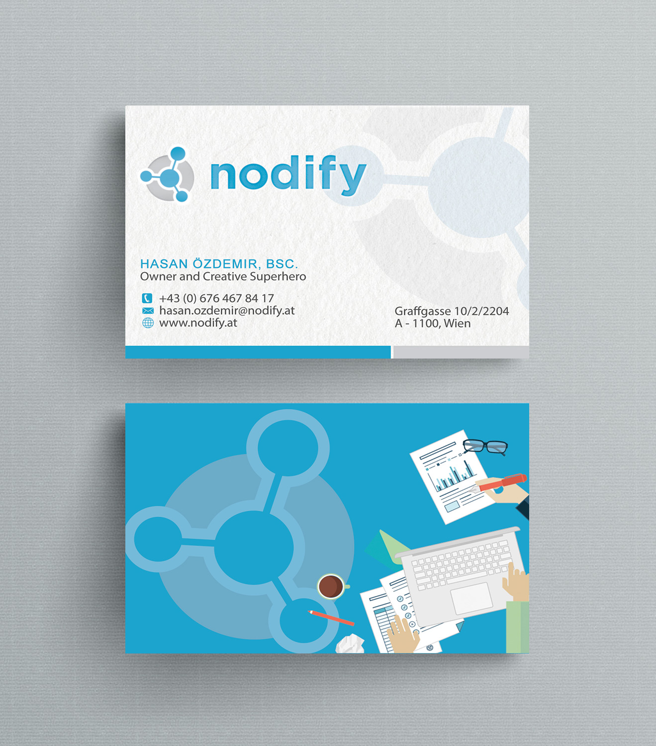 Visitenkarten-Design von Designs 2019 für nodify e.U. | Design #12364295