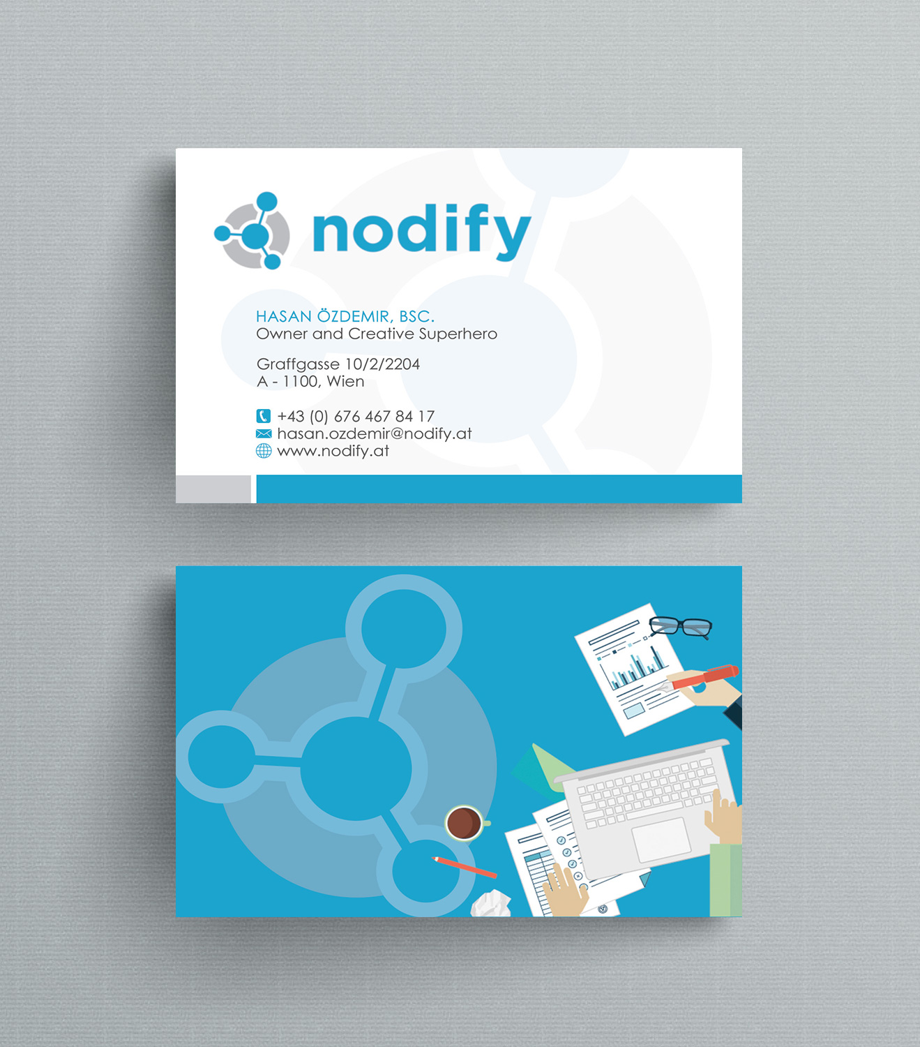Visitenkarten-Design von Designs 2019 für nodify e.U. | Design #12365270