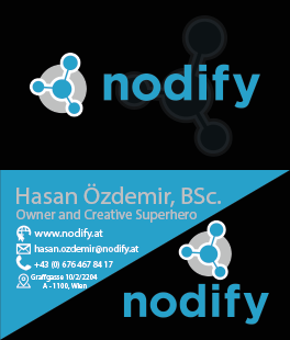 Business Card Design by JordanWilliams for nodify e.U. | Design #12355853