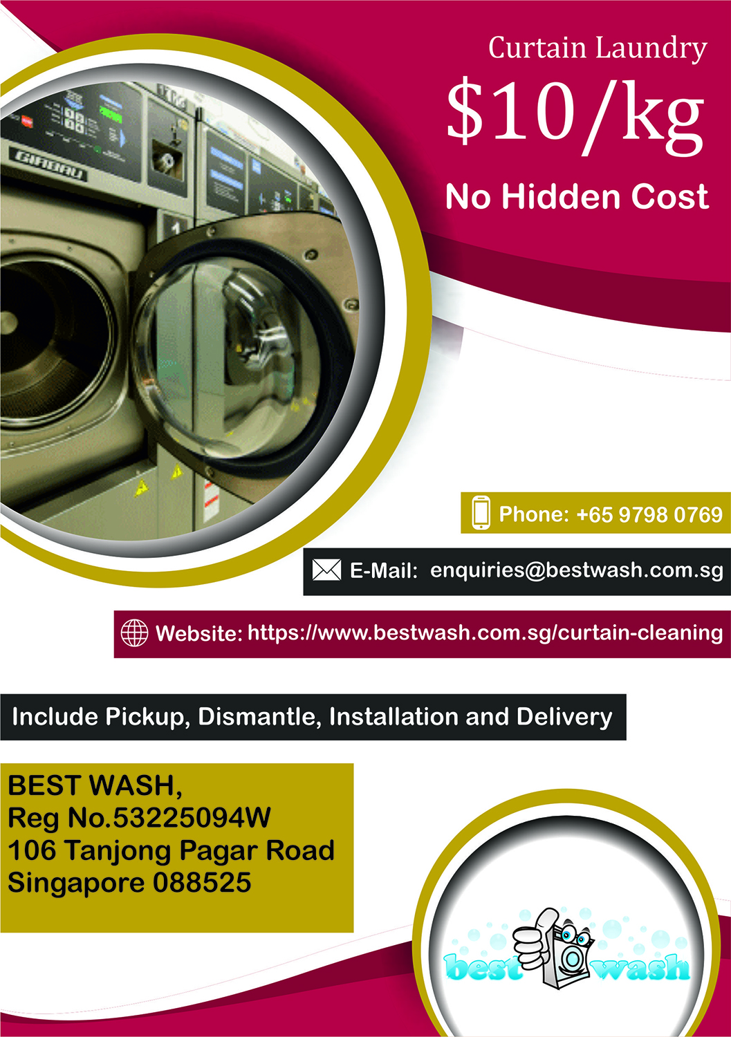 Flyer Design by Adi Toader for Best Wash | Design #12423826