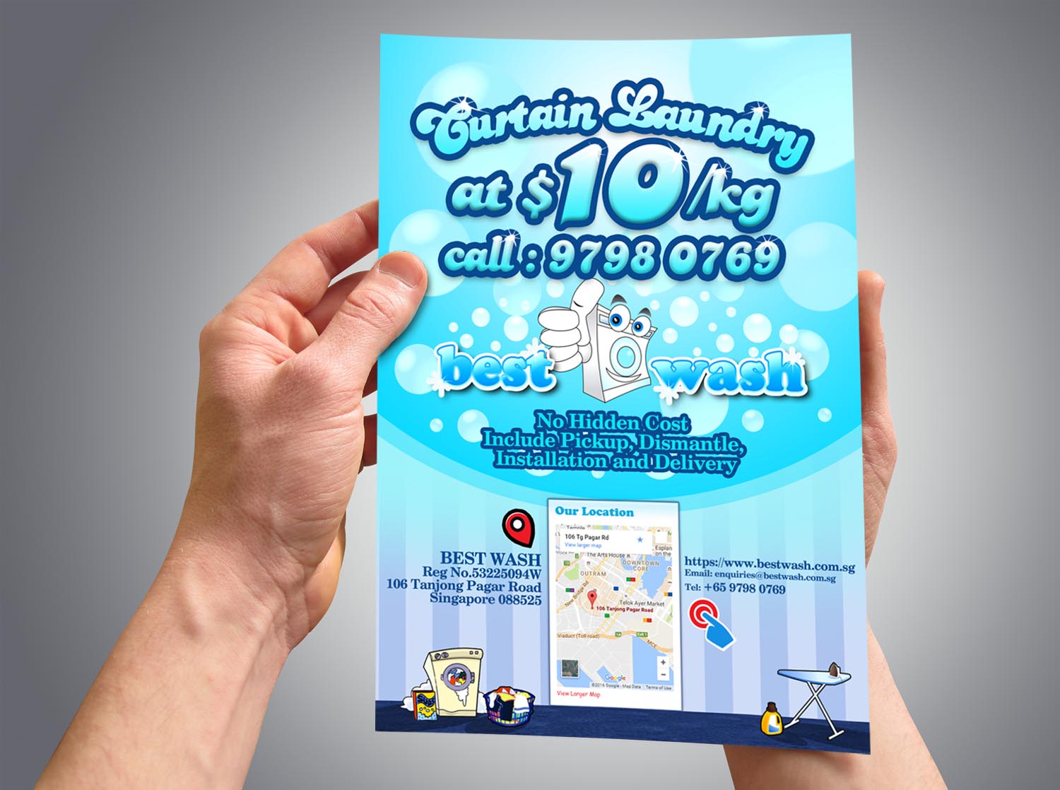 Flyer Design by vantodes for Best Wash | Design #12453796