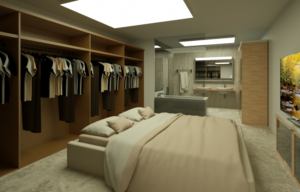  3D Artistic Impressions and Floor Plans for a basement Suite | 3D Design by Eric Gooch
